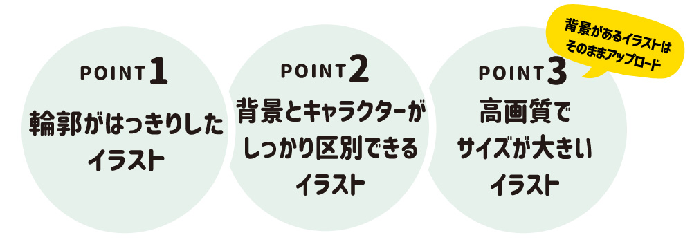 フリーカット イラスト説明