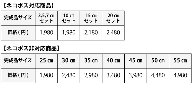 価格表