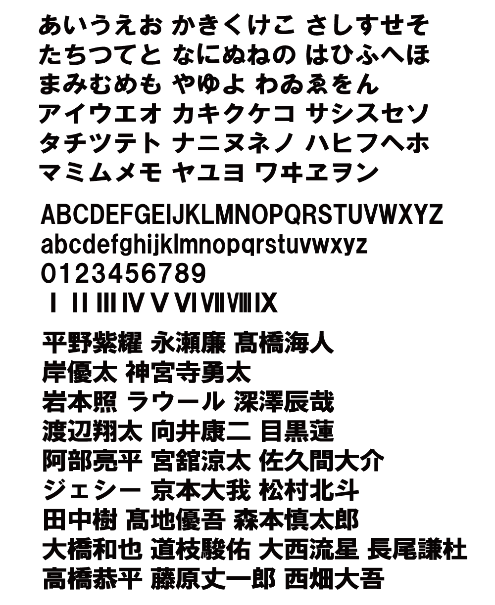 フルオーダーうちわ うちわ用文字 シール2重