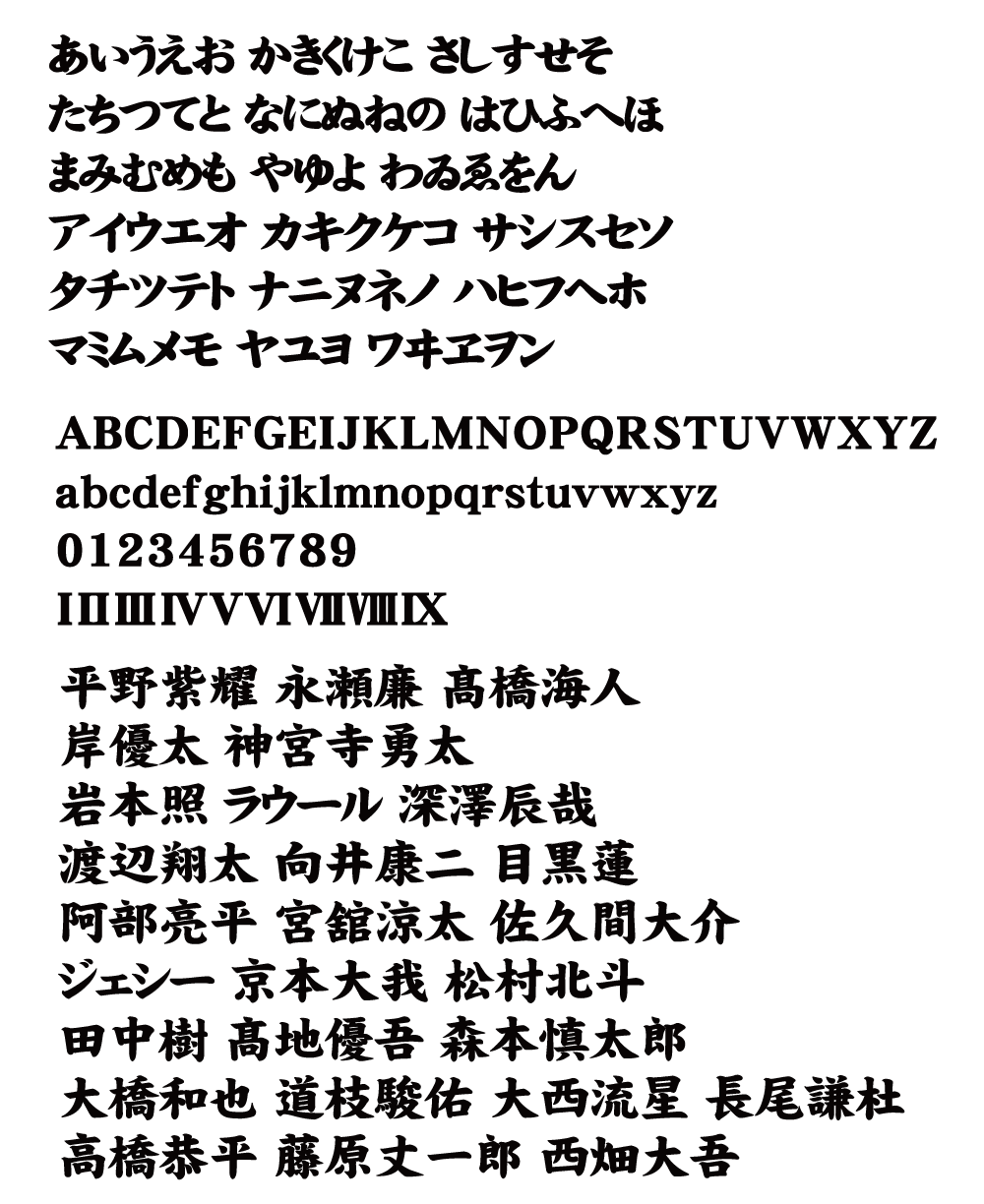 フルオーダーうちわ うちわ用文字 シール2重