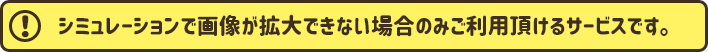 拡大できない時のみのサービスです