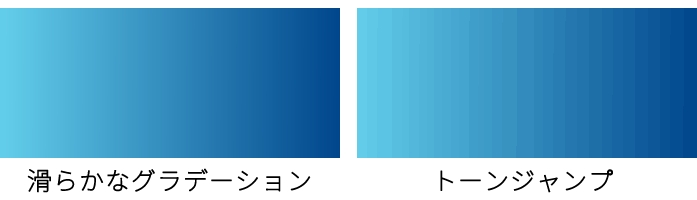 グラデーションはきれいに印刷できますか？