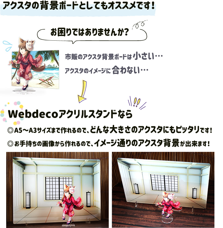 アクスタ背景ボードにも