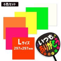 カラーシール 【Lサイズ】【人気カラー6色セット】