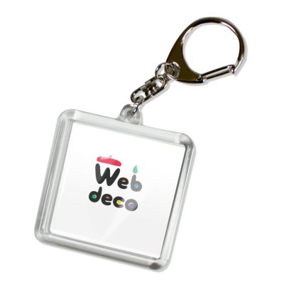Web deco 【 キーホルダー 】【 スクエア型】 単品 ウェブデコ 推し活 グッズ ◇ID