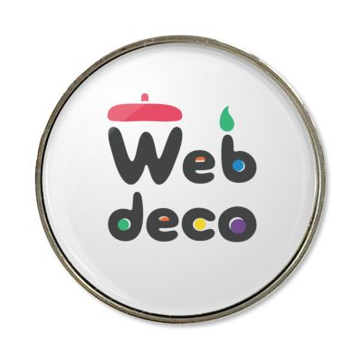 Web deco 【□ ピンズ 】【25mm】【 2個セット 】ウェブデコ 推し活 グッズ ◇ID
