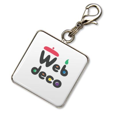 Web deco 【□チャーム 】【 スクエア 】【 4個セット 】ウェブデコ 推し活 グッズ ◇ID