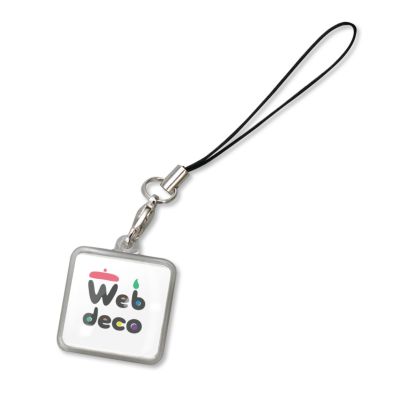 Web deco 【□ ストラップ 】【 スクエア 】【 4個セット 】ウェブデコ 推し活 グッズ ◇ID