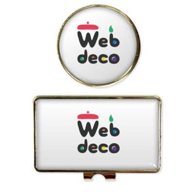 Web deco ゴルフマーカー 【ゴールド 】【 2個セット 】ウェブデコ 推し活 グッズ ◇ID