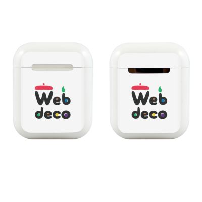 Web deco AirPods 【第1世代用スキンシール 】 【 2個セット 】 ウェブデコ エアポッツ エアーポッズ ◇ID