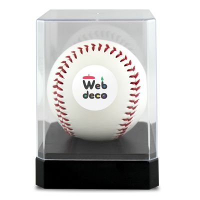 Web deco 野球ボール 【□ ケース付 】【 4個セット 】 ウェブデコ 推し活 グッズ ◇ID