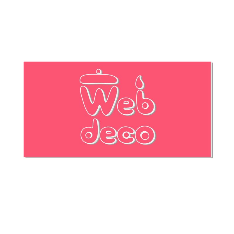 Web deco 切り文字ステッカー