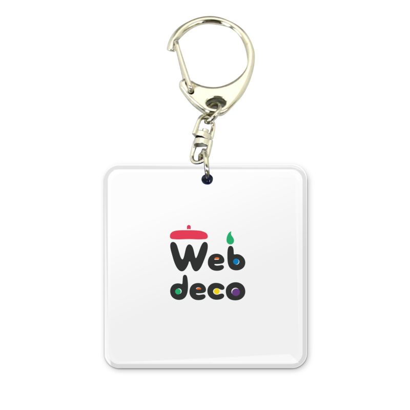 Web DECO 【 アクリル キーホルダー 正方形】【 単品 】 ウェブデコ アクキ