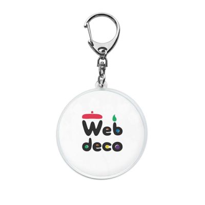 Web deco  アクリル キーホルダー 【丸型】【 2個セット 】 ウェブデコ アクキー 推し活 グッズ ◇ID