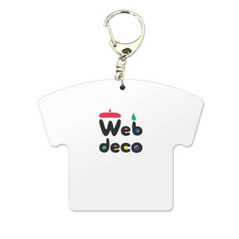 Web deco 【 アクリル キーホルダー Tシャツ型 】【 3個セット