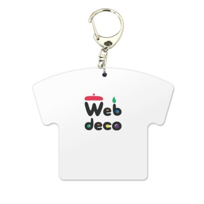 Web deco 【 アクリル キーホルダー Tシャツ型 】【 3個セット 】 ウェブデコ アクキー 推し活 グッズ ◇ID