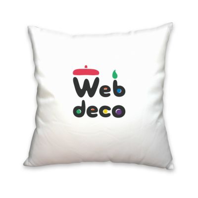 Web deco クッションカバー 【全面プリント】【角60×60cm】【□カバーのみ】【4個セット】 ウェブデコ ◎ ◇ID