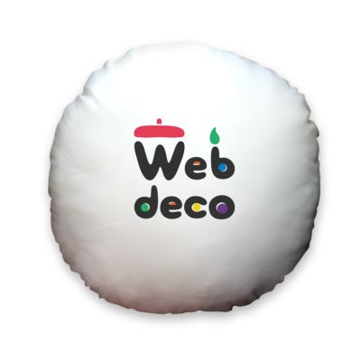 Web deco クッションカバー 【全面プリント】【丸 直径60cm】【□カバーのみ】【4個セット】 ウェブデコ ◎ 推し活 グッズ ◇ID