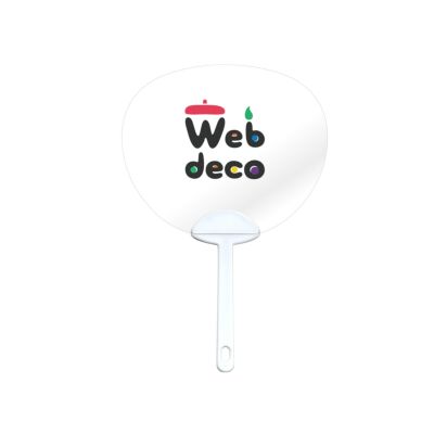 Web deco 透明うちわ【□小】【□背面ホワイト】 【3個セット】 ウェブデコ 推し活 グッズ ◇ID