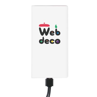 Web deco モバイルバッテリー 【□6000mAh(Type-C対応)】【3個セット】 ウェブデコ 推し活 グッズ ◇ID