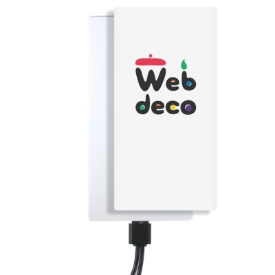 Web deco モバイルバッテリー 【□6000mAh(Type-C対応)】【□ シール