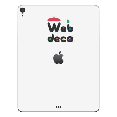 Web deco iPad Pro スキンシール 【12.9inch 3rd-G 2018】【ロゴを見せる】【2個セット】 ウェブデコ 推し活 グッズ ◇ID
