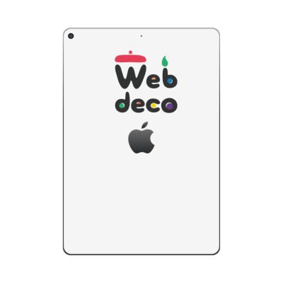 Web deco iPad Air スキンシール 【3rd-G 2019】【ロゴを見せる】【4個セット】 ウェブデコ ◇ID