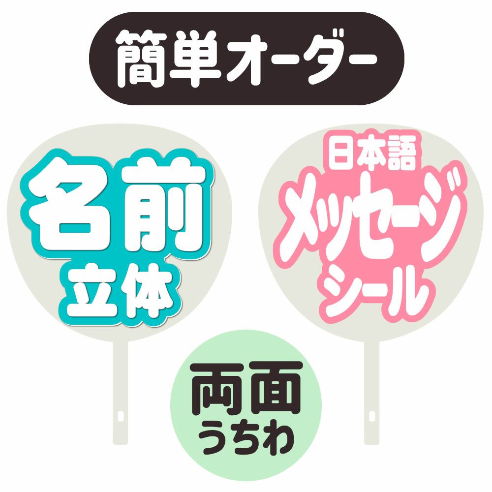 new)オーダーページ ネームボード ネームプレート ペンライト うちわ 
