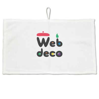 Web deco フェイスタオル 【□ ループ付き 】【□生地：厚手】【 2個セット 】 ☆ ウェブデコ ◇ID