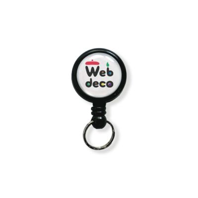 Web deco 【□ リールキーホルダー 】【□ クリップ タイプ】【20mm】単品ウェブデコ 推し活 グッズ ◇ID