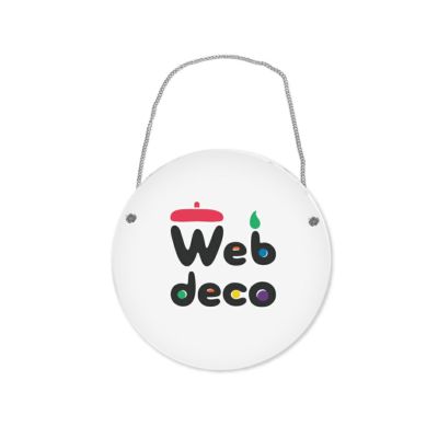 Web deco アクリルボード 【丸型 (小)】【チェーン付き（30cm）】【3個セット】 ウェブデコ アクリルパネル アクリルプレート 推し活 グッズ ◇ID